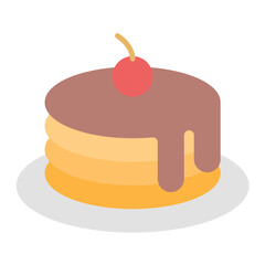 Pancake Flat Icon