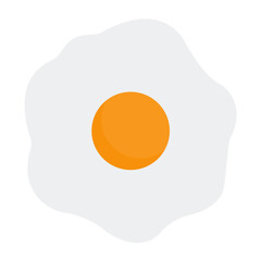 Fried Egg Flat Icon