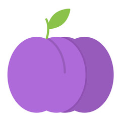 Plum Flat Icon