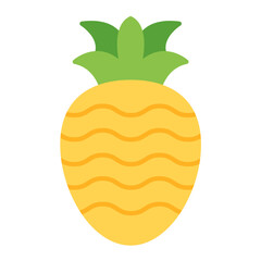 Pineapple Flat Icon