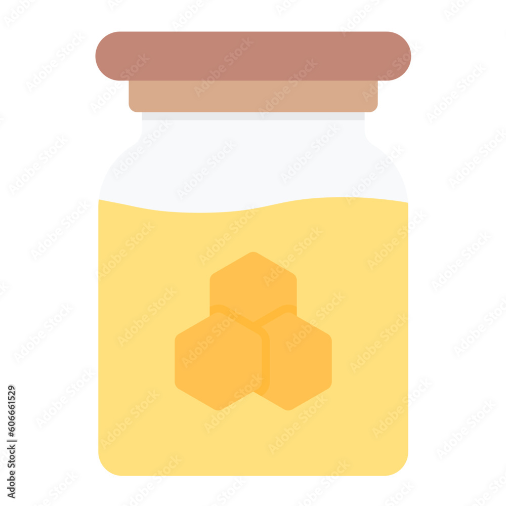 Poster honey flat icon