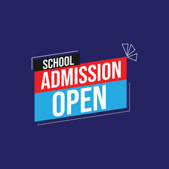 Admission Open text box for social media banner design