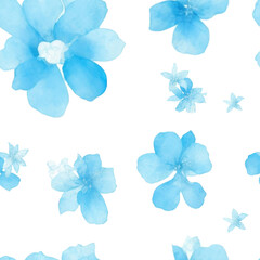 blue flowers pattern infinity