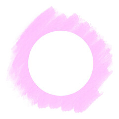 pink watercolor brush strokes frame
