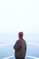 person watching the sea