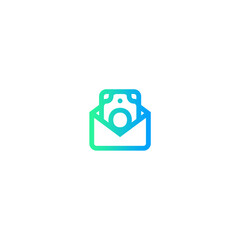 money transfer icon vector graphic with colors