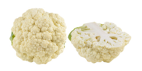 fresh cauliflower on  transparent png