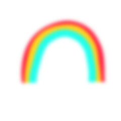 Rainbow blurred color design element