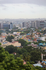 Naklejka premium View of Chennai city from a hilltop
