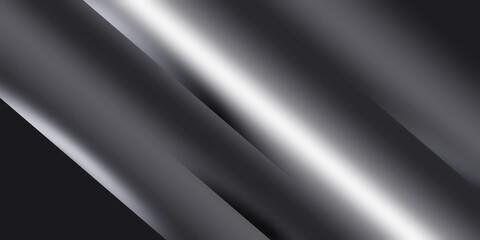 Abstract black and silver are light gray with white the gradient is the surface with templates metal texture