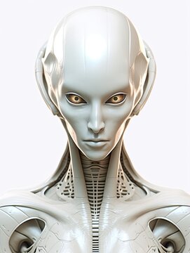 Extraterrestrial alien concept. Generative AI