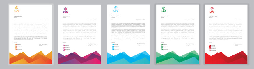 New Corporate And Creative Professional Business Elegant,Modern letterhead template design in minimalist style a4