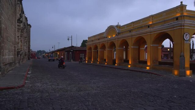 Historic landmark in Antigua Guatemala. Tanque la Union in Antigua Guatemala