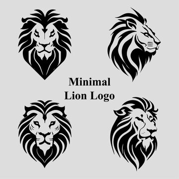 Lion face logo and  T-shart design collection  full editable vector file 