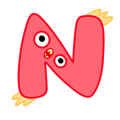 A-Z font happy monsters 