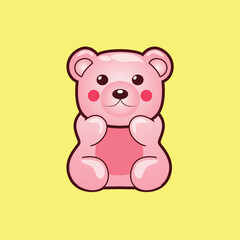 teddy bear with pink heart