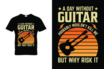Guitar t shirt Design37