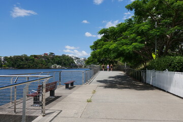 Promenade am Fluss in Brisbane
