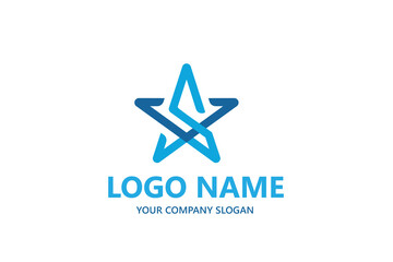 creative letter S  star shape logo design for the business or corporate company