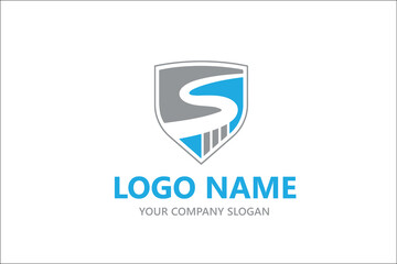 creative letter S shape logo design for the business or corporate company