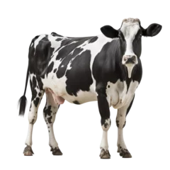  white and black cow isolated on white © Tidarat