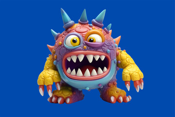 monster illustration 3d character rendering