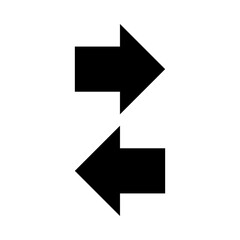 Black arrow icon set.Arrow. Cursor. Arrow vector icon. Simple arrow set. Vector illustration.Two head arrow icon, left and right double head arrow icon.