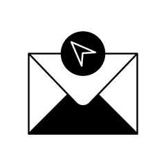 Send mail Glyph Vector Icon that can easily edit or modify

