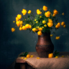 still life with flowers