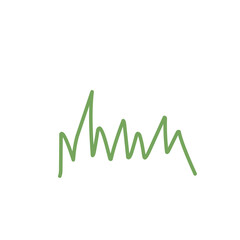 Grass Line Icon Vector 