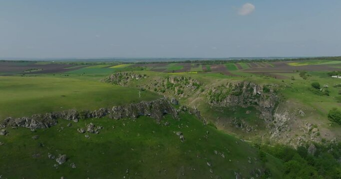 Cinematic Drone Explores the Rocky Canyon of Trinca Gorge