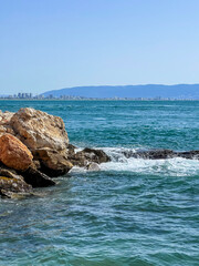 Fototapeta na wymiar Beautiful view of sea with rocks