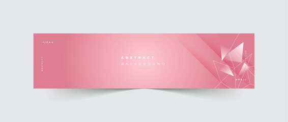 Linkedin banner abstract pink background