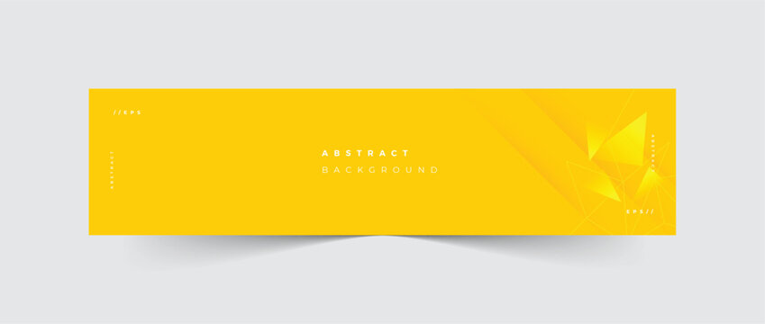 Linkedin Banner Technology Yellow Abstract Background