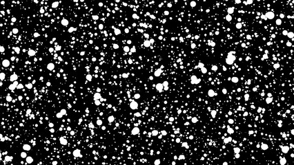 abstract design element of dots and particles isolated background. snow, dust, ash, round white particles, bokeh. background for overlaying and editing.