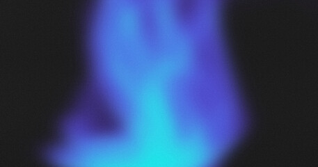 Banner abstract design of dark blue and cyan color gradient background. Grainy texture effect.