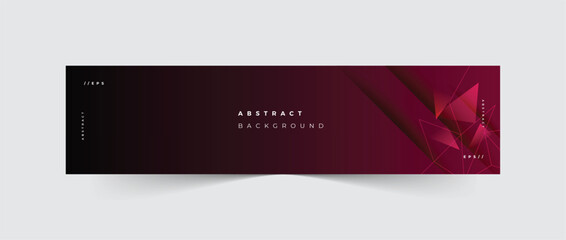 Linkedin banner red gradient abstract background