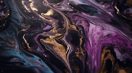 Liquid purple marble background. Generative AI