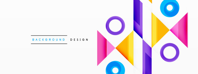 Circle minimal abstract background. Design for wallpaper, banner, background, landing page, wall art, invitation, prints, posters