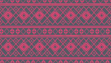 Fiery Aztec: Exploring the Seamless Red Pattern Inspired by Ancient Civilization