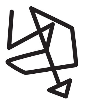 decreasing line icon