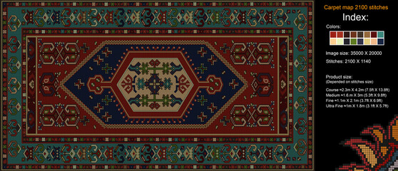 Carpet Map 76 1050 Stich