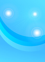 abtract blue flare banner background vector illustration