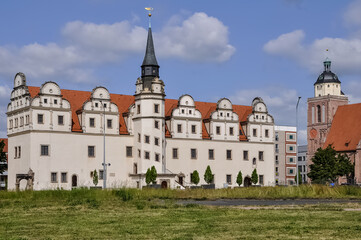 Fototapeta na wymiar Dessau-Roßlau Panorama 2023