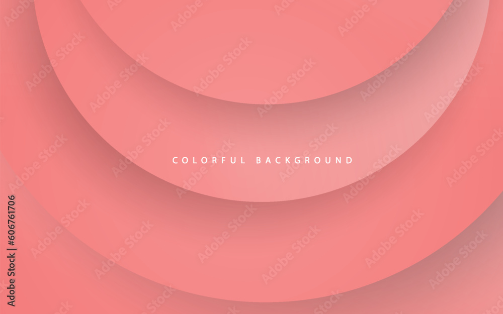 Sticker Pink color circles background