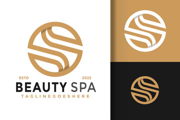 Professional logo design with an editable title, tagline and text in three different options