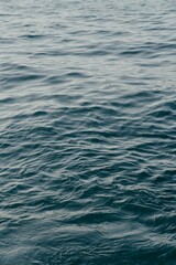 Soft sea waves on the water surface