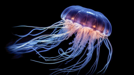 Fantasie-Jellyfish in the sea