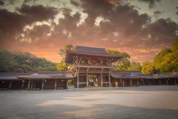 Fotobehang Meiji Shrine Temple, Tokyo, Japan © Kyrenian