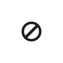 Access blocked sign vector Icon